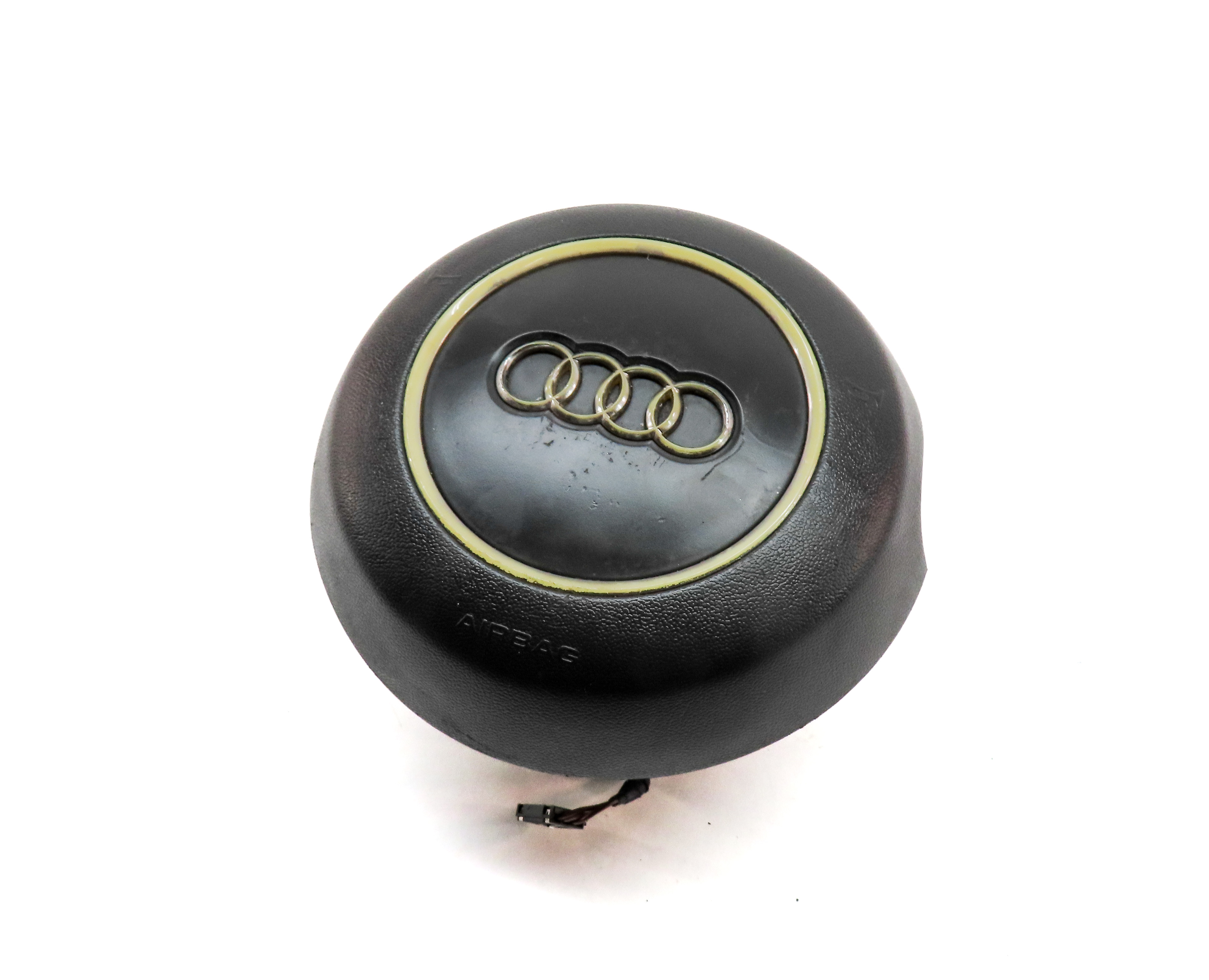 12-18 AUDI A6 A7 S6 S7 (C7 4G8) 3-SPOKE STEERING WHEEL AIRBAG AIR BAG (BLACK) — exact item pictured